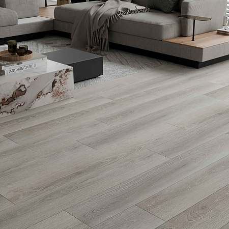 Parchet laminat 12 mm Grey Oak, nuanta medie, clasa de trafic 33, Tap&Go, 1200 x 197 mm