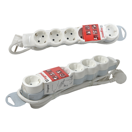 Bloc multipriza 6x2P+T Legrand 695017, 3 metri alb