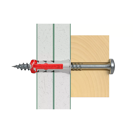 Diblu Fischer Duopower, nylon, 6 x 30 mm, 100 bucati Diblu Fischer Duopower, nylon, 6 x 30 mm, 100 bucati