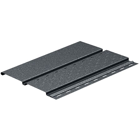 Lambriu metalic perforat Caretta, gri RAL 7016, finisaj mat, grosime 4 mm, 3000 x 263 mm