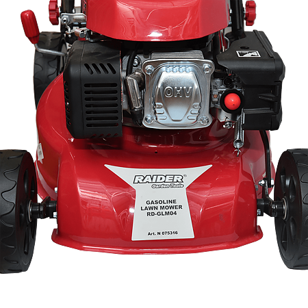 Masina de tuns iarba Raider RD-GLM04, benzina, 3,4CP, diametru taiere 410 mm