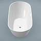 Cada freestanding Marmite BT 0604, compozit mineral, fara preaplin, alb mat, 1600 x 700 mm