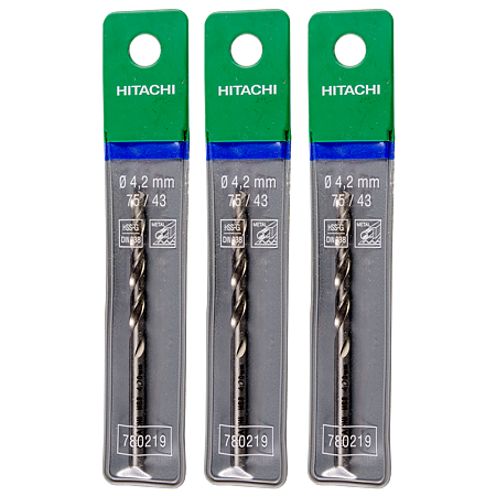 Burghiu Hikoki HSS-G, mandrina standard, pentru metal, 4,2 mm