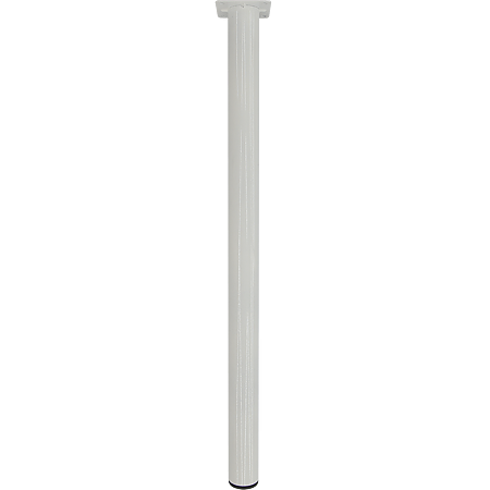 Picior rotund pentru masa, metal, alb, 400 mm