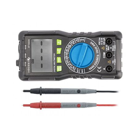 Multimetru digital Hogert HT1E600, ecran LCD