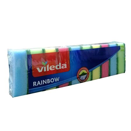 Buretele vase Vileda Rainbow, 10 bucati, 7 x 5 cm