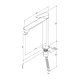 Baterie inalta pentru lavoar AM.PM Hit FTA92000, monocomanda, montaj blat, alama, finisaj cromat, cartus ceramic 35 mm