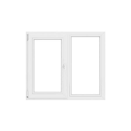Fereastra PVC, 5 camere, deschidere oscilobatant, stanga, alb, 150 x 120 cm