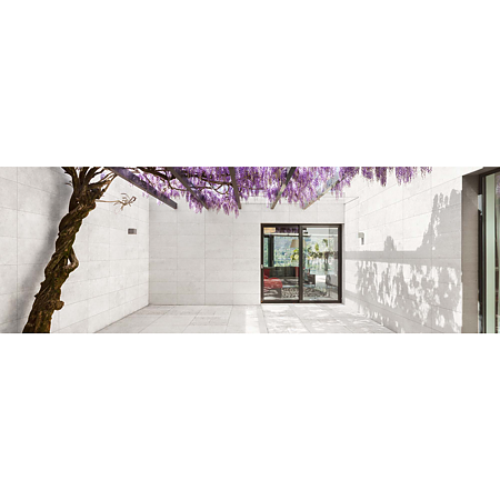 Gresie portelanata interior/exterior Kai Ceramics, Cubo White, finisaj mat, alb, antiderapanta, patrat, grosime 9 mm, 60 x 60 cm Gresie portelanata interior/exterior Kai Ceramics, Cubo White, finisaj mat, alb, antiderapanta, patrat, grosime 9 mm, 60 x 60 cm