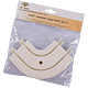 Cot exterior stanga/dreapta pentru sina SH 2 PVC, alb, 2 canale