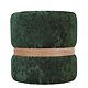Taburet Ring, inel stejar, catifea verde E57, rotund, 38 x 38 x 40 cm