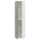 Dulap baie suspendat Savini Due Portofino 2320C/F00/F43, 1 usa, alb + stejar antichizat, 33.7 x 16 x 138.6 cm