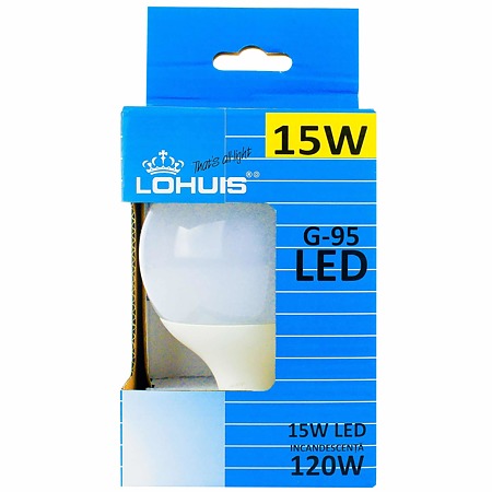 Bec Led Lohuis G-95 E27 15 W
