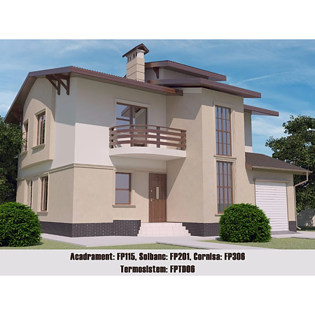 Termosistem decorativ FPTD06, polistiren, 500 x 100 x 2000 mm
