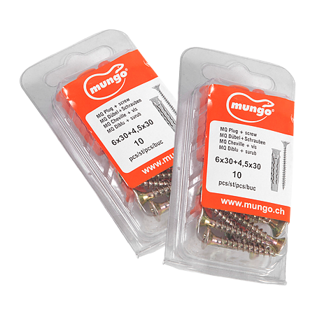 Diblu MQ, 6 x 30 mm, cu surub, 4,5 x 30 mm, 10 BUC
