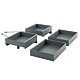 Set 4 cosuri Fly Box, antracit, 45 mm 