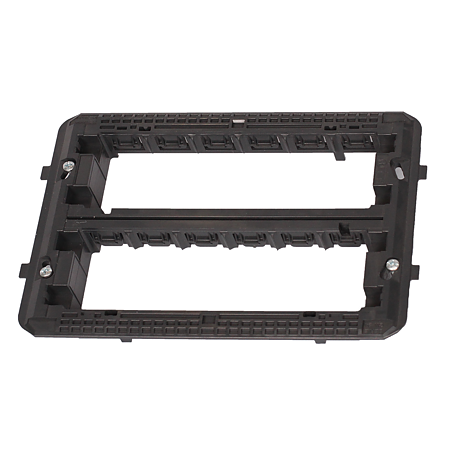 Placa suport 12 (6+6) module System/System Virna, Gewiss GW24241