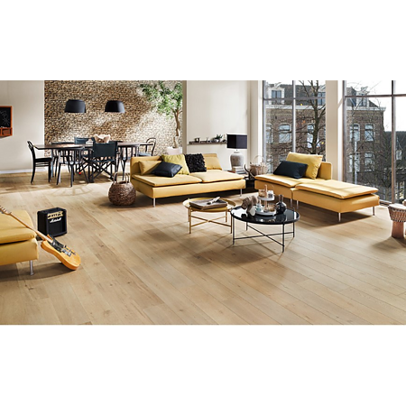 Parchet laminat 8 mm Kronospan Original Super Natural Classic 8573, nuanta inchisa, stejar harlech, clasa de trafic 33, twin click, 1285 x 192 mm