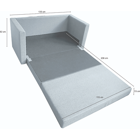 Canapea extensibila 2 locuri Young Twist Silver, tapiterie stofa, 2 perne, 135 x 62-80 x 75 cm Canapea extensibila 2 locuri Young Twist Silver, tapiterie stofa, 2 perne, 135 x 62-80 x 75 cm