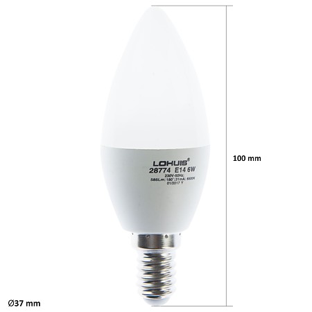 Bec LED dimabil 6W Hepol, E14, lumanare, lumina rece Bec LED dimabil 6W Hepol, E14, lumanare, lumina rece