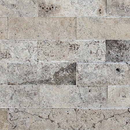 Piatra naturala decorativa Modulo Natimur Silver Travertine, interior/exterior, 30x30 cm, 0,48 m²
