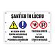 Banner Santier in lucru, PVC, 100 X 65 cm