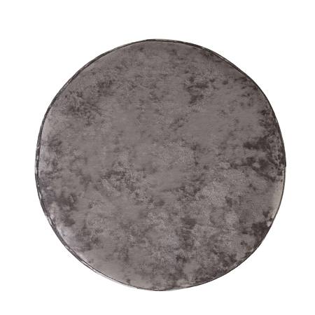 Taburet Ring, inel stejar, catifea gri E30, rotund, 38 x 38 x 40 cm