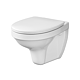 Vas WC suspendat Cersanit Delfi, ceramica, evacuare orizontala, alb