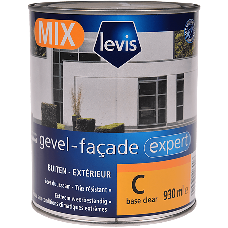 Vopsea acrilica pentru fatade Gevel Expert Mix C, base clear, 930 ml