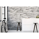 Piatra decorativa Modulo Prostack Grey, exterior/interior, montaj fara rost tip puzzle, nuante de gri, 40 x 17 x 1.5
