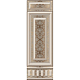 Faianta bucatarie rectificata glazurata Lugo Royal HL, maro, lucios, model, 75 x 25 cm