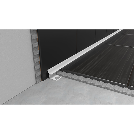 Profil colt interior pentru faianta, Set Prod, PVC, crem marmorat, 2,5 m
