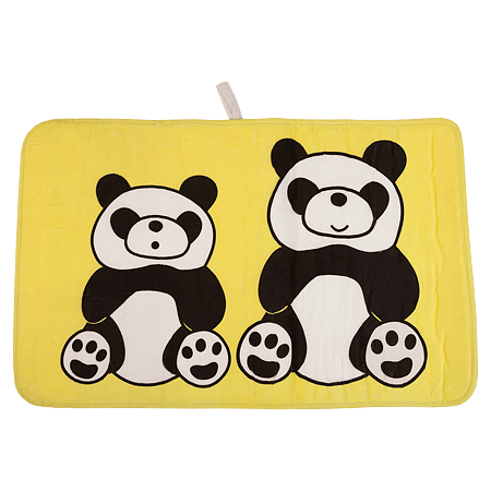 Covoras de baie MSV Panda, microfibra, model panda, 45 x 75 cm