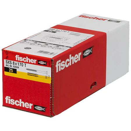 Diblu cu holsurub Fischer SXS, nylon, 8 x 170 mm, 25 bucati Diblu cu holsurub Fischer SXS, nylon, 8 x 170 mm, 25 bucati