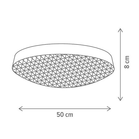 Plafoniera LED Neptun 40W, KL151027, 4000K, transparent, alb Plafoniera LED Neptun 40W, KL151027, 4000K, transparent, alb