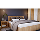 Dormitor modern Aurora, PAL melaminat, pat 2 persoane, dulap dressing, 2 noptiere, comoda tip dulap, stejar/ alb Dormitor modern Aurora, PAL melaminat, pat 2 persoane, dulap dressing, 2 noptiere, comoda tip dulap, stejar/ alb