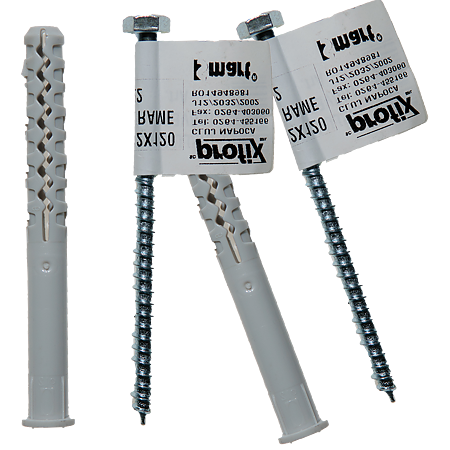 Diblu universal din nylon, surub hexagonal, 12 x 120 mm