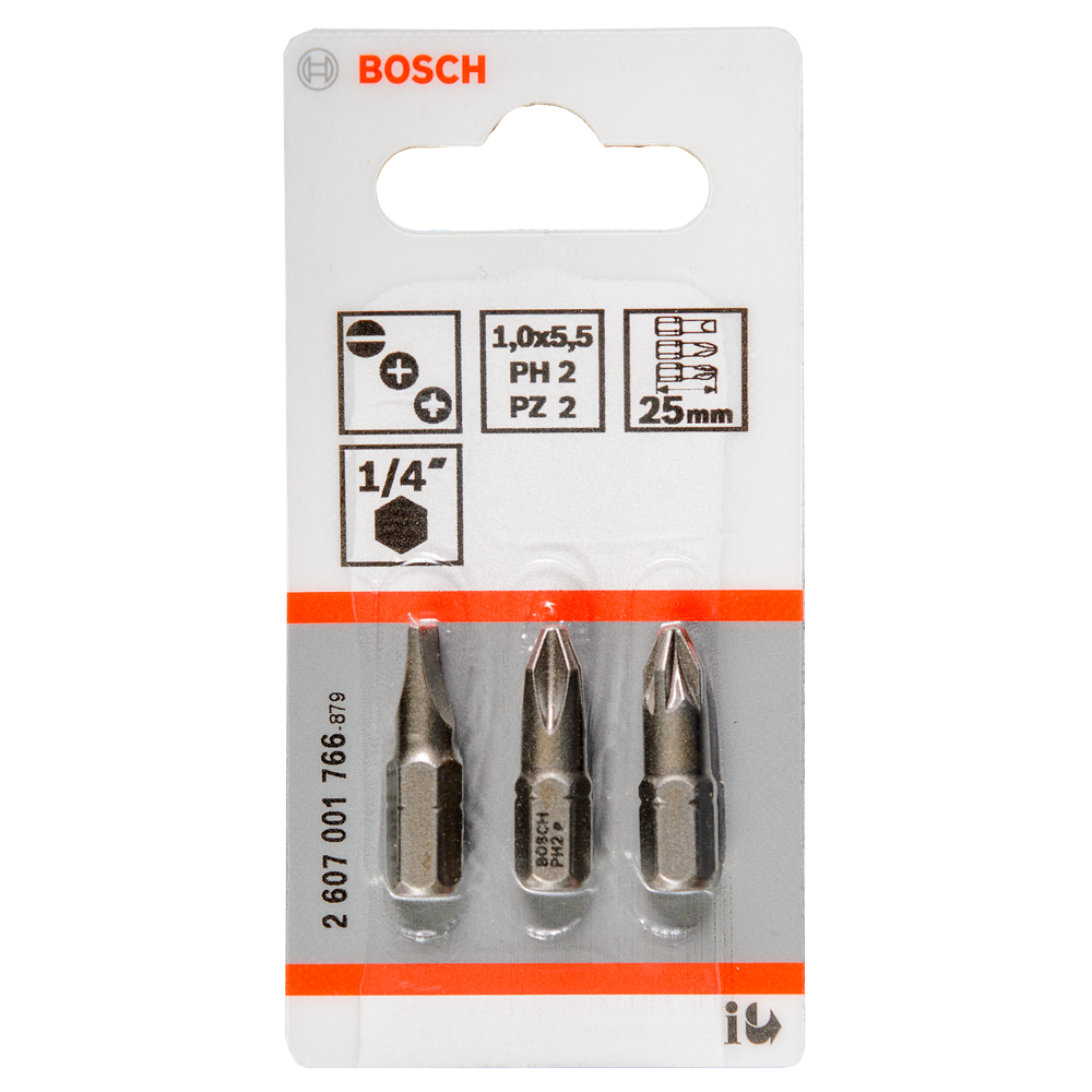 Set mixt biti Bosch LS/PH2/PZ2 25mm