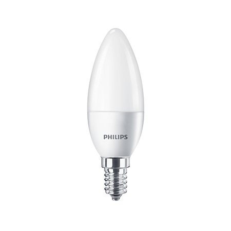 Bec LED Philips CorePro LEDcandle ND, 5.5-40W, 865, B35, FR E14, rece natural 