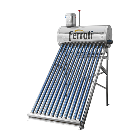 Panou solar nepresurizat Ferroli EcoSole 15, rezervor inox, 150 l