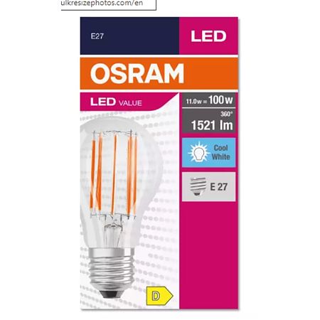 Bec LED Osram Classic A 100, forma standard, E27, 11 W, 1521 lm, lumina neutra 4000 K