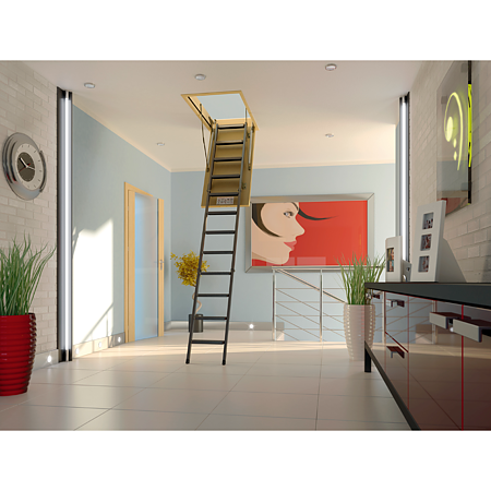 Scara mansarda Fakro LWS-280 Smart, modulara, lemn, 70 x 120 cm