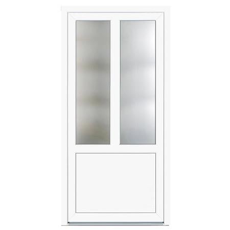 Usa PVC pentru intrare KF94, alb, 98 x 200 cm, 5 camere, stanga 