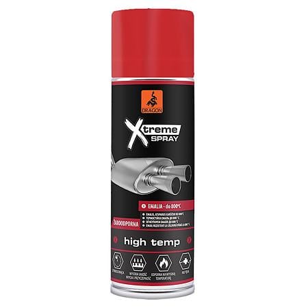 Vopsea spray pentru temperaturi inalte Dragon Xtreme, rosu, 400 ml