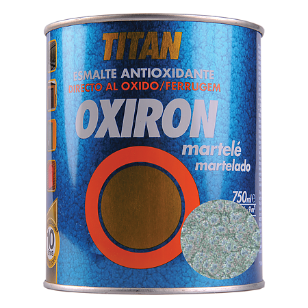 Email metal Titan Oxiron, lovitura de ciocan, gri argintiu, interior/exterior/, 0,75 l 