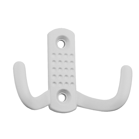 Cuier metalic Noktali mic 505-B Teko, aluminiu, alb mat, 47 x 68 mm