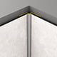 Profil de colt interior Rocko Tiles, aluminiu anodizat, argintiu, 2800 mm