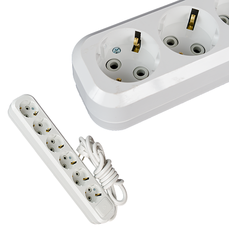 Prelungitor cu protectie copii Schuko MGP582, 6 prize, 2 m