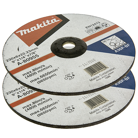Disc slefuire otel Makita, 230 mm, granulatie A36P X