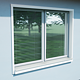Glaf metalic exterior Caretta Briliant Z200, otel, alb, RAL 9002, 3000 x 200 mm
